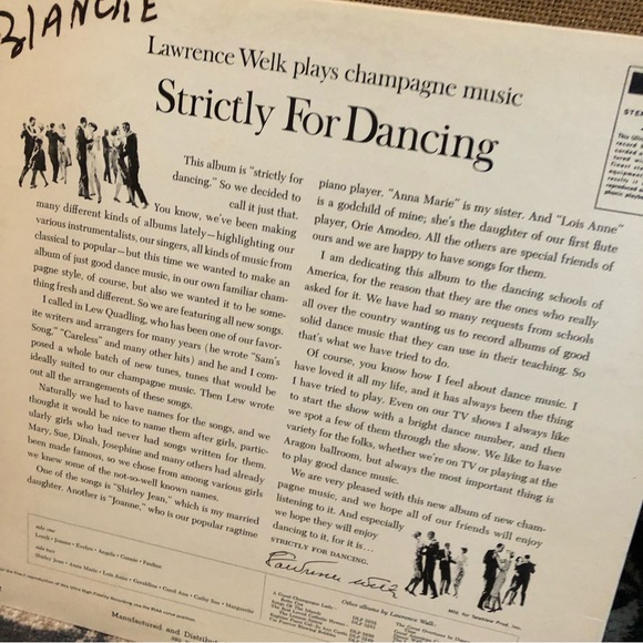 60's "Strictly for Dancing" Lawrence Welk Record - 60's Ballroom Dance Album - Picture 6 of 6